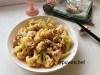 XO醬蒸花菜雞