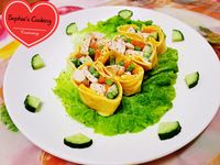 蔬食雞肉蛋捲