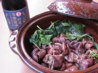 「金蘭國產有機醬油」三杯肥腸
