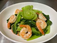 青江菜炒蝦仁