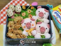 【芝司樂料理東西軍造型便當】三隻小豬森林野餐樂