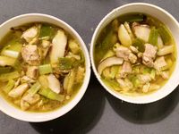 蔥雞湯煨麵