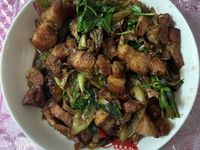 三杯鹹豬肉