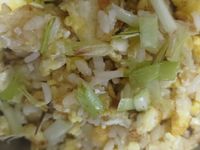 韭黃文蛤蛋炒飯