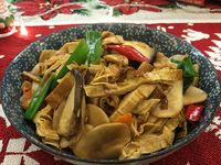 豆包炒杏鮑菇