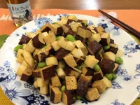 蠔油豆干炒筍丁