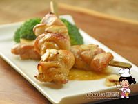 奶油蒜味雞腿串