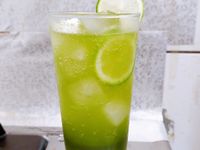青檸抹茶氣泡飲