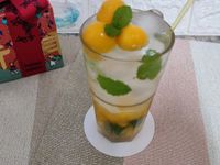 芒果氣泡飲
