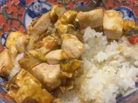 混蛋雞丁蓋飯