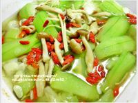 烤~絲瓜鴻喜菇