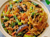 油菜肉末冬粉