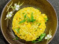 蔥鹽蛋炒飯(五辛素)