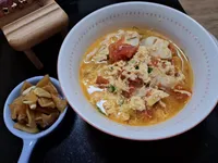 番茄雞蛋魚片麵