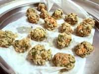 手指食物～吻仔魚青蔬小肉丸