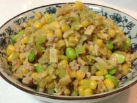[玉米罐頭料理]玉米炒絞肉