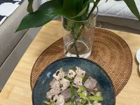 蒜苗豆豉燴鯊魚肉