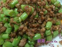 四季豆炒肉末