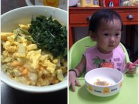 大小通吃之雙瓜豆漿燉飯伴苦瓜炒蛋