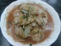 銀魚白菜