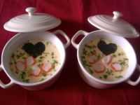 七夕食譜:香芹蟹肉棒蒸蛋