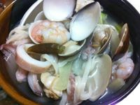 剝皮辣椒海鮮麵