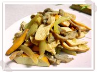 榨菜炒肉絲豆干.