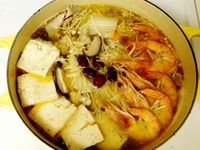 [鍋物] 麻油蝦藥膳湯
