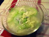 【絲瓜魩仔魚蛋花湯】