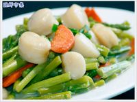 腰子貝炒蘆筍