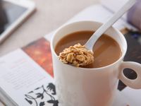 熱奶茶麥片