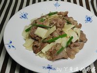 脆筍炒梅花肉