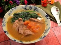 番茄豬肝菠菜湯 (15分鐘完成補血湯品)