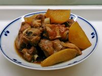 白蘿蔔滷小排