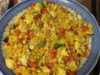 *annalilymami料理*-火腿玉米炒蛋