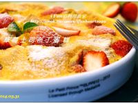 ♥i fun心料理♥草莓土司布丁蛋糕 (簡易快速&飽足感)