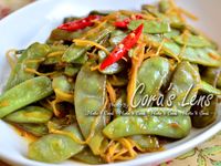 豆醬薑絲炒扁豆