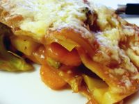 雜菜千層麵 Veggie Lasagna （剩餘的茄牛湯）