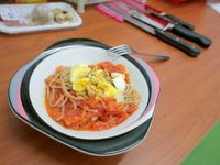 [小湯的美味食譜] 田園番茄義大利麵 Le Creuset, Staub鑄鐵鍋實做