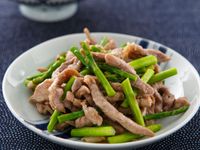 蘆筍炒肉絲