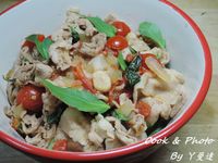 打拋肉片蓋飯