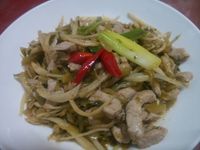 酸菜炒肉絲
