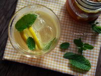 。夏日飲品。薑片檸檬漬蜂蜜