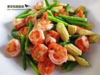 雙筍炒蝦仁