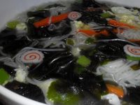 魚板紫菜蛋花麵線【澎湖野生水產】