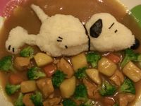米媽愛玩飯~愛游泳的史努比