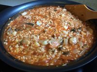 **簡易低脂鮮茄帶子燉飯Risotto