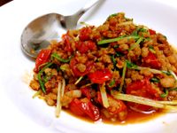 水菜炒豬肉