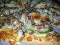 黑胡椒青椒豬肉pizza