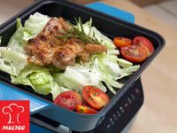 【摩堤_鑄鐵鍋料理】無油料理迷迭香烤腿排